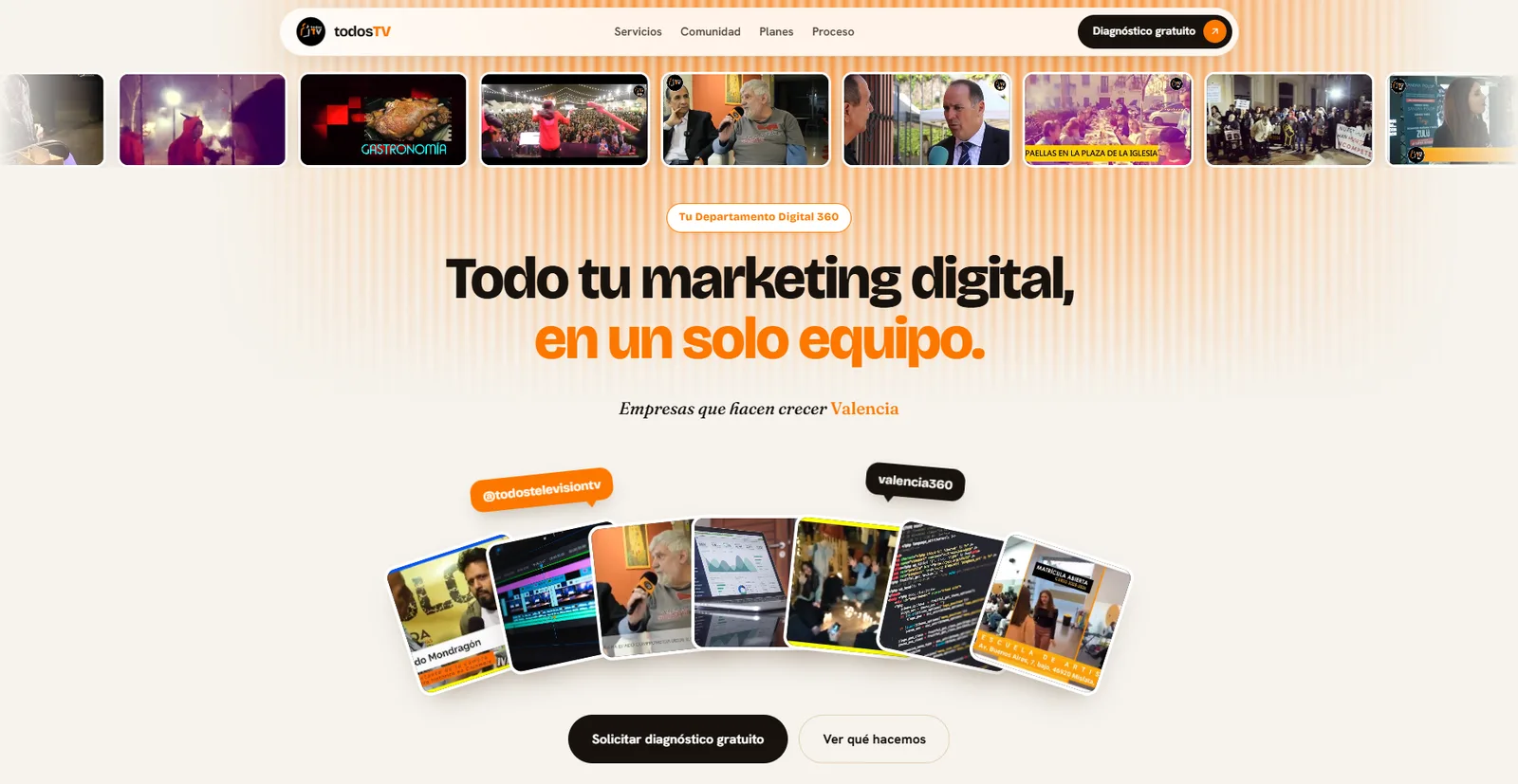 Captura de la web de Todos Televisión